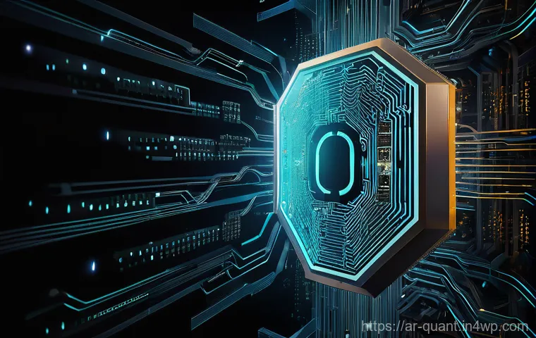 양자 보안 기술의 발전 동향 - The Quantum Threat Unveiled**
A highly conceptual and abstract digital art image depicting tradition...