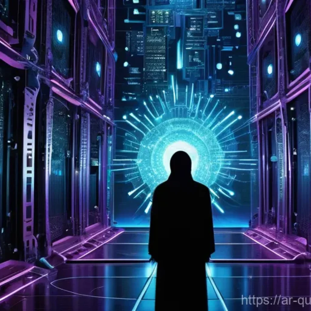양자 보안 기술 관련 최신 연구 동향 - **Prompt:** A visually striking digital art piece depicting the imminent threat of quantum computing...