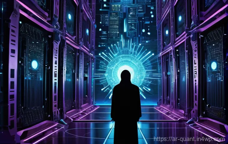 양자 보안 기술 관련 최신 연구 동향 - **Prompt:** A visually striking digital art piece depicting the imminent threat of quantum computing...