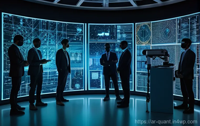 양자 보안 기술 관련 최신 연구 동향 - **Prompt:** A visually striking digital art piece depicting the imminent threat of quantum computing...